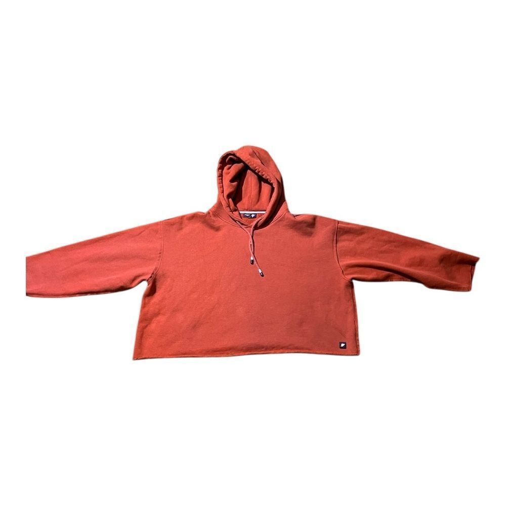 Fundamental Coast Cropped Hoodie – Burnt Orange – Size Large